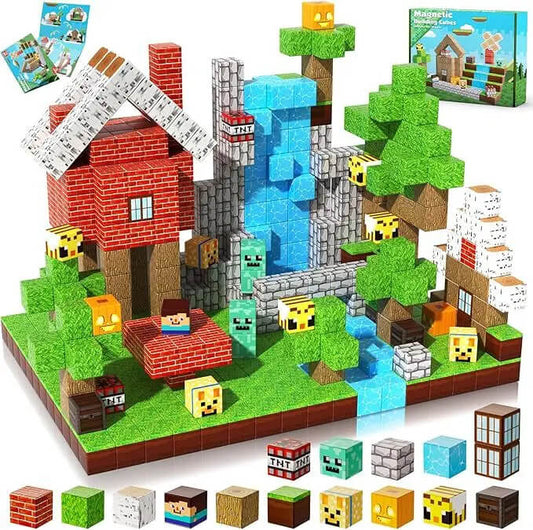 Forest & Home magnetic building blocks set for kids – nature-inspired creative toy set