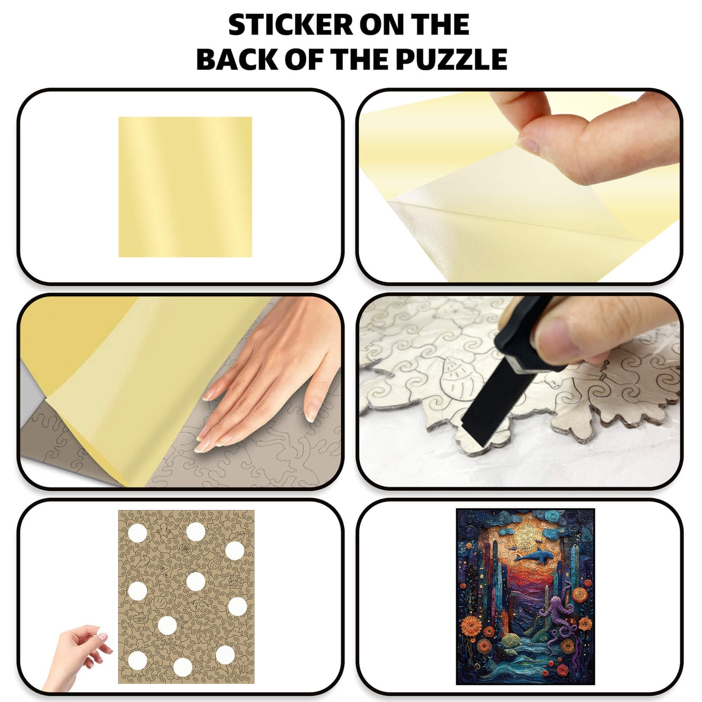 274-piece ocean-themed wooden puzzle showing vibrant underwater scene