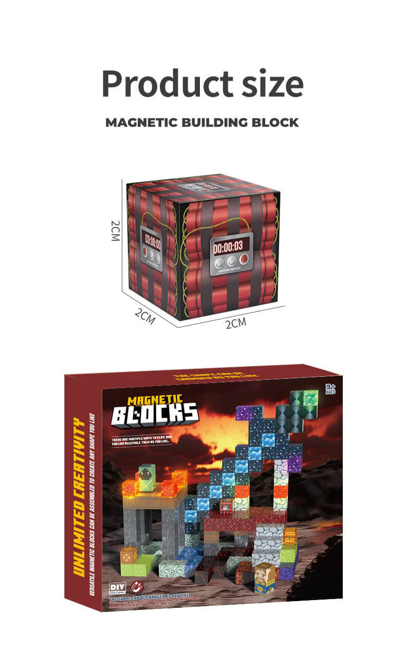 166-piece magnetic building blocks set for kids - create your own knight adventure kingdom with swords, monsters, and treasures