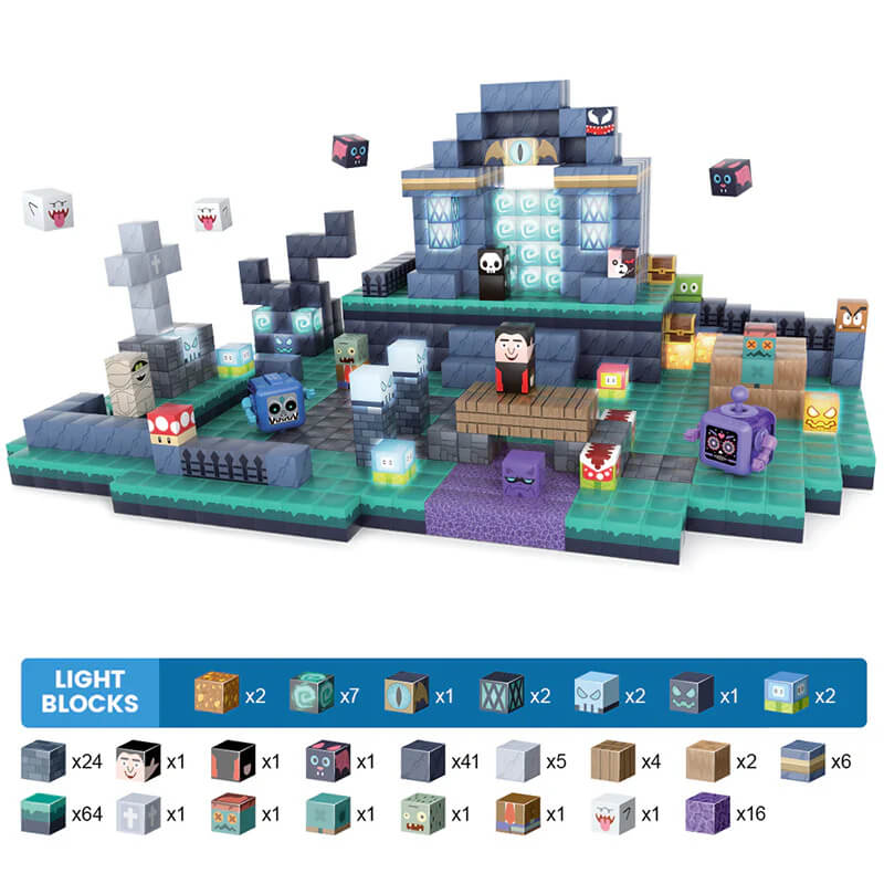 Brave toddler building magnetic monster world | STEM learning toy for 3+ year olds | Award-winning creative blocks