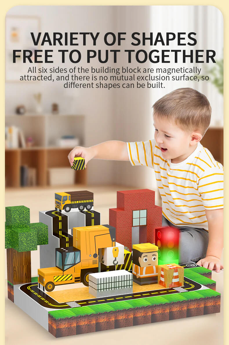 Cranes, signals, roads and tracks for endless configurations | Best open ended blocks gift