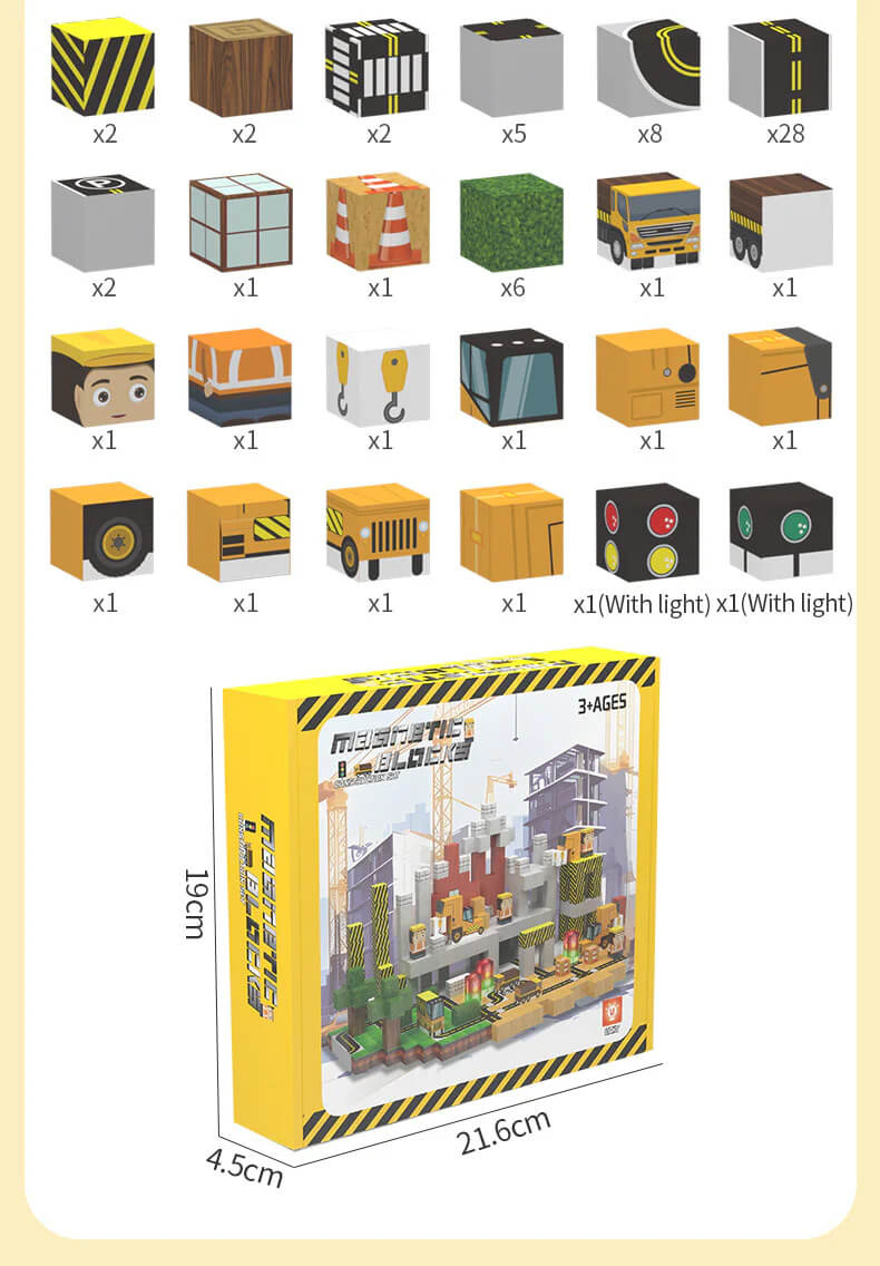 Cranes, signals, roads and tracks for endless configurations | Best open ended blocks gift