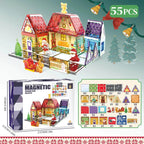 166-piece magnetic building blocks set for kids - create your own knight adventure kingdom with swords, monsters, and treasures