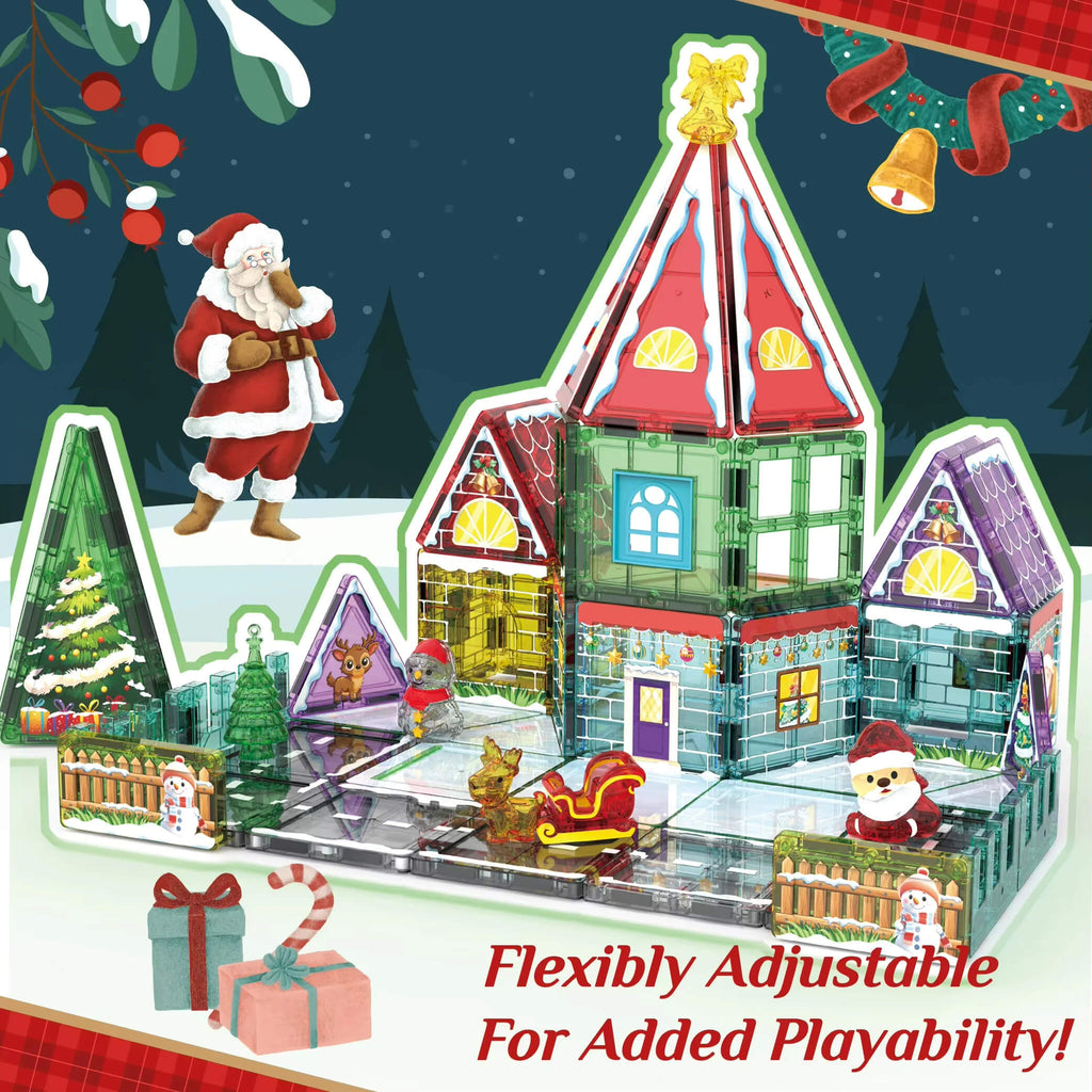 166-piece magnetic building blocks set for kids - create your own knight adventure kingdom with swords, monsters, and treasures