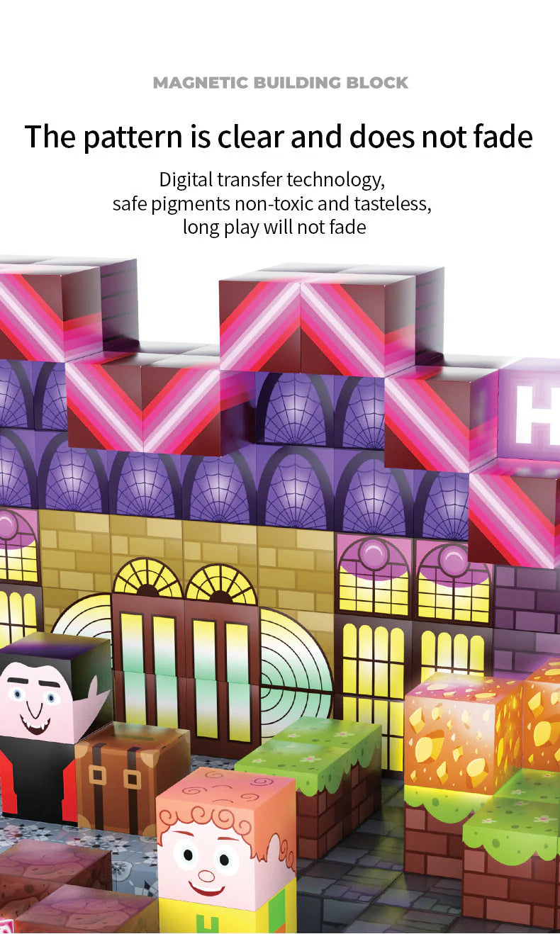 Montessori Magnetic Blocks:Hotel Elves montessori