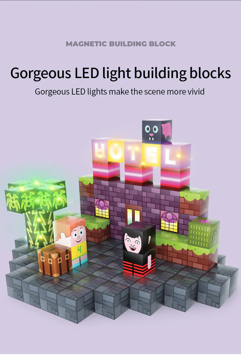 Montessori Magnetic Blocks:Hotel Elves montessori