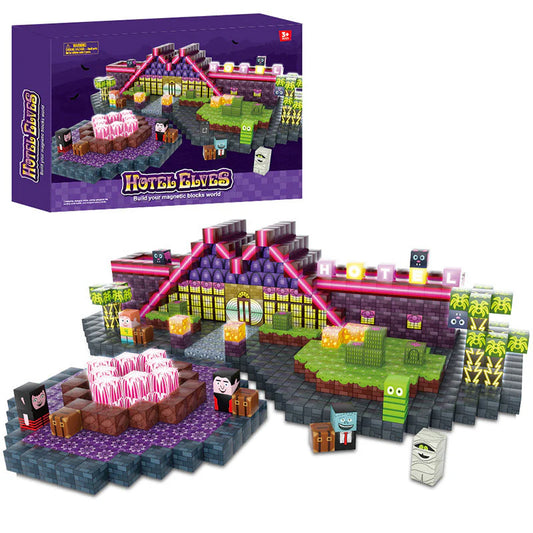 Montessori Magnetic Blocks:Hotel Elves montessori