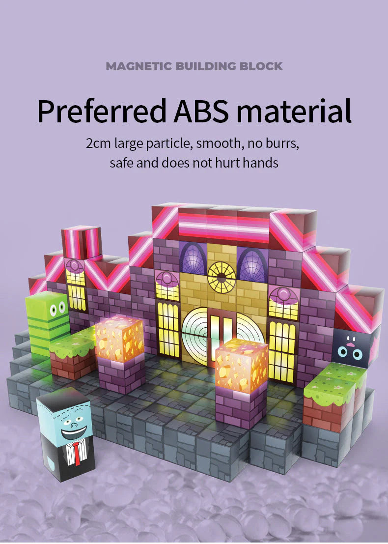 Montessori Magnetic Blocks:Hotel Elves montessori