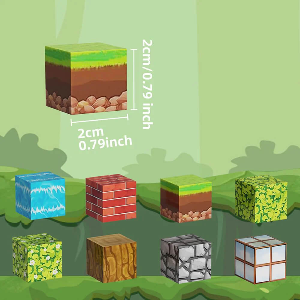 Montessori Magnetic Blocks Mountain Stream - 275pcs Magnetic Building Set with Waterfall Design