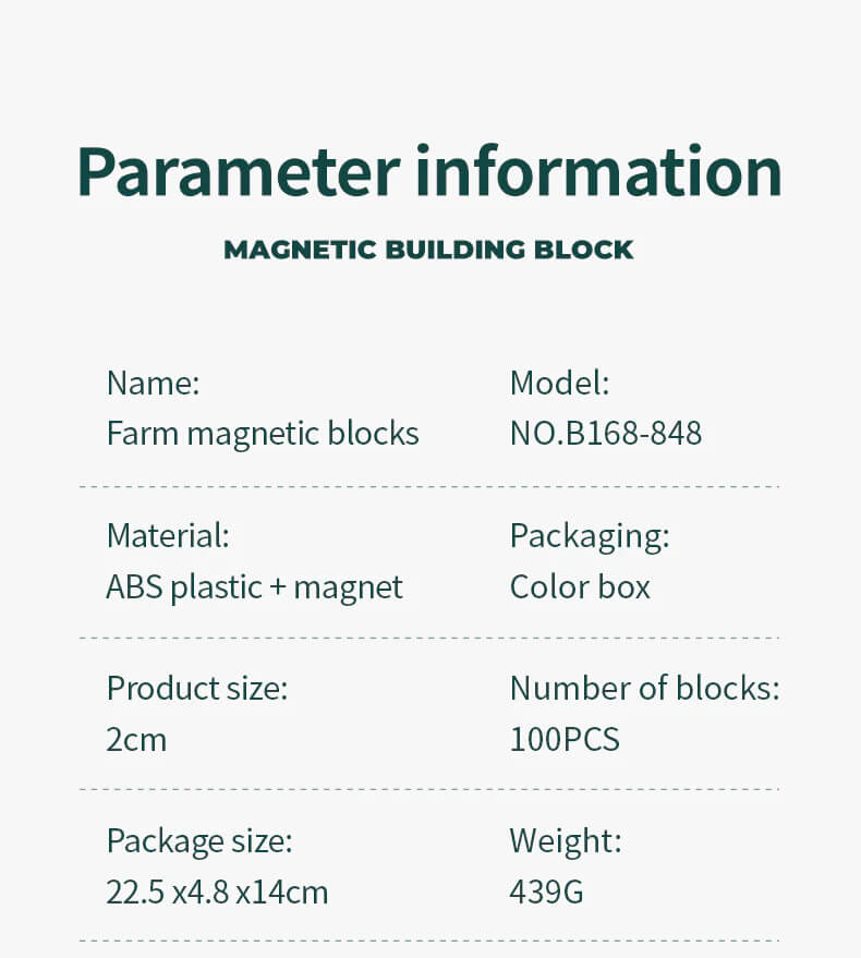 Pixel farm magnetic building blocks set with animals, river, barn and windmill – best toys for 3 year olds to build and explore