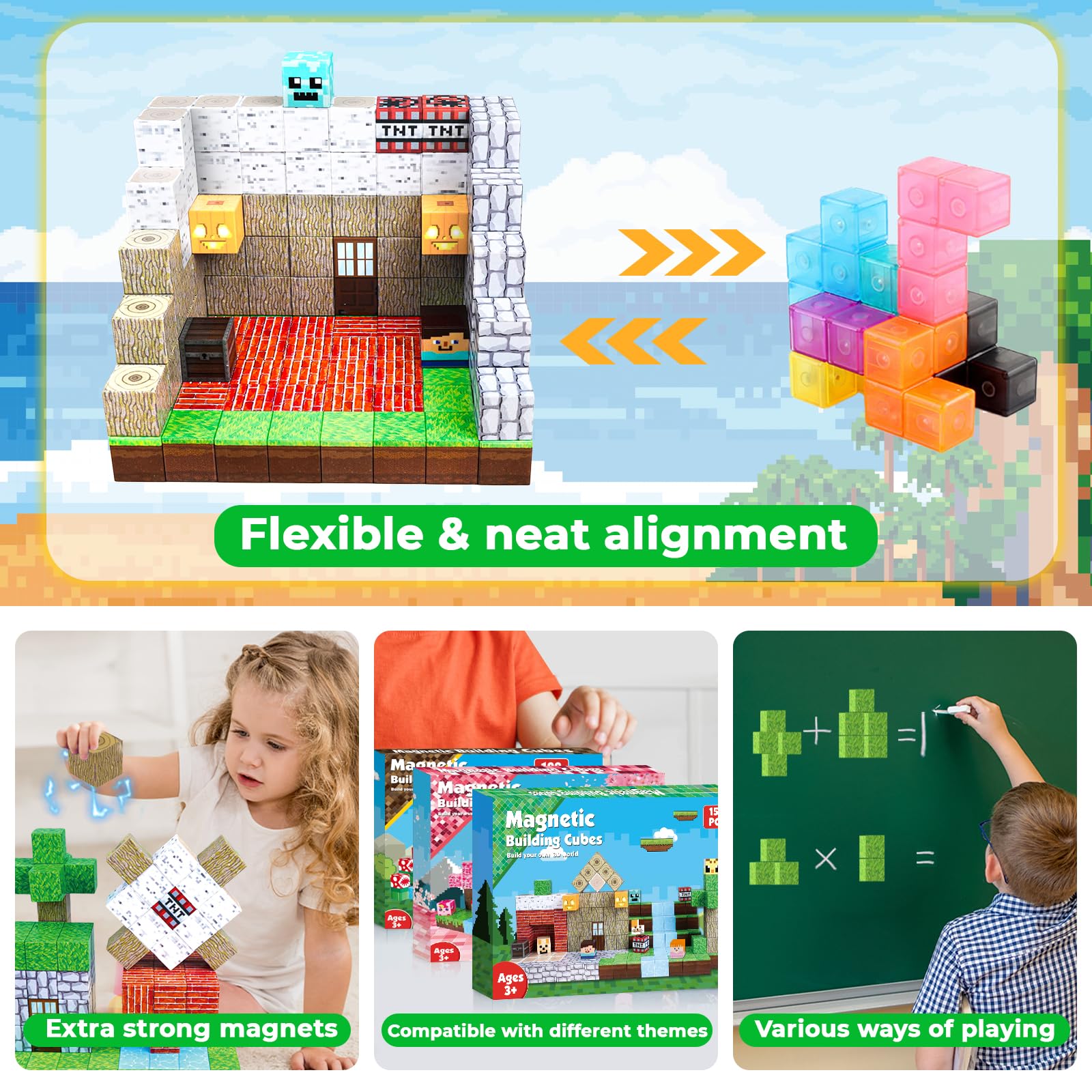 Montessori Magnetic Blocks: Jungle Builders