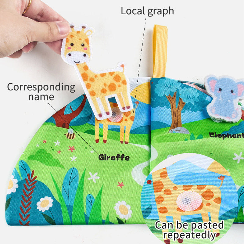 Baby busy book with fun one-to-one matching game to develop focus, hand-eye coordination, and cognitive skills.