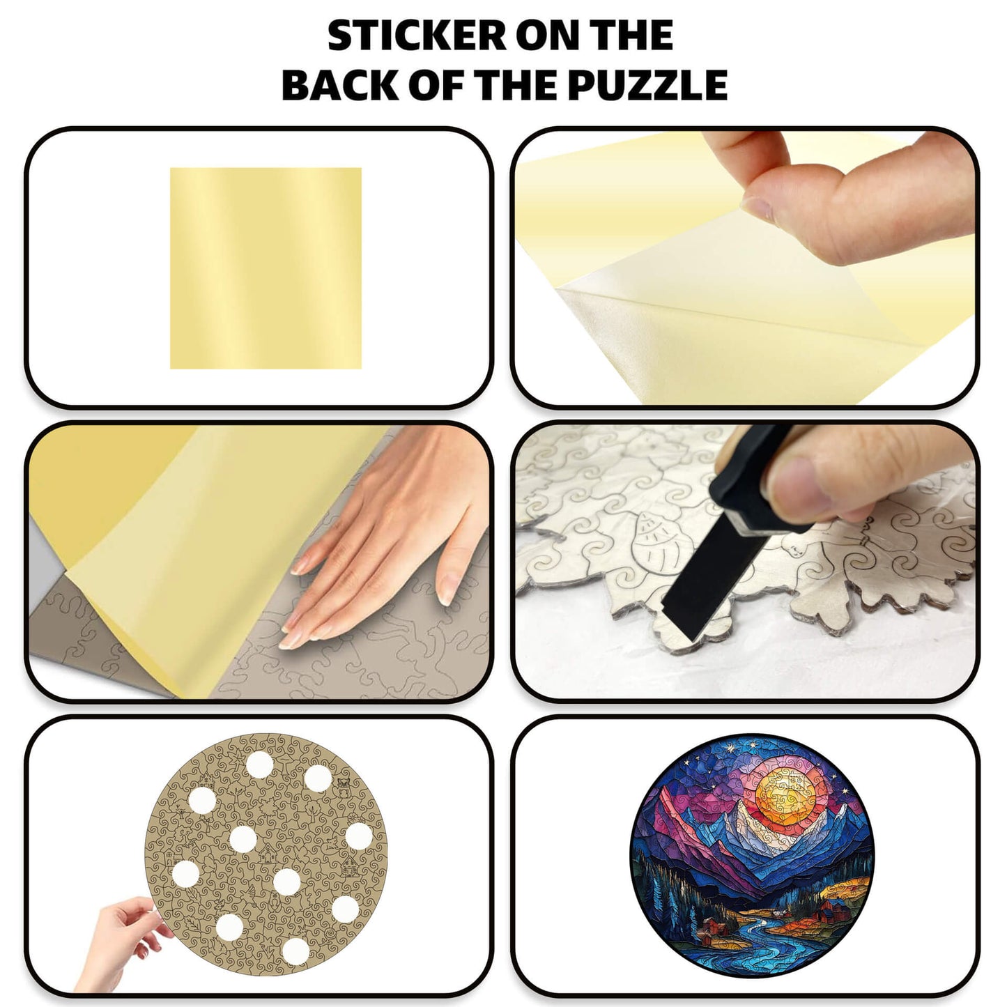 3D canyon sunset forest wooden puzzle with animal-shaped pieces and dual-use money bank design