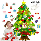  A joyful child hanging DIY Christmas ornaments on the tree, enjoying creative play with our kid-friendly decoration set.