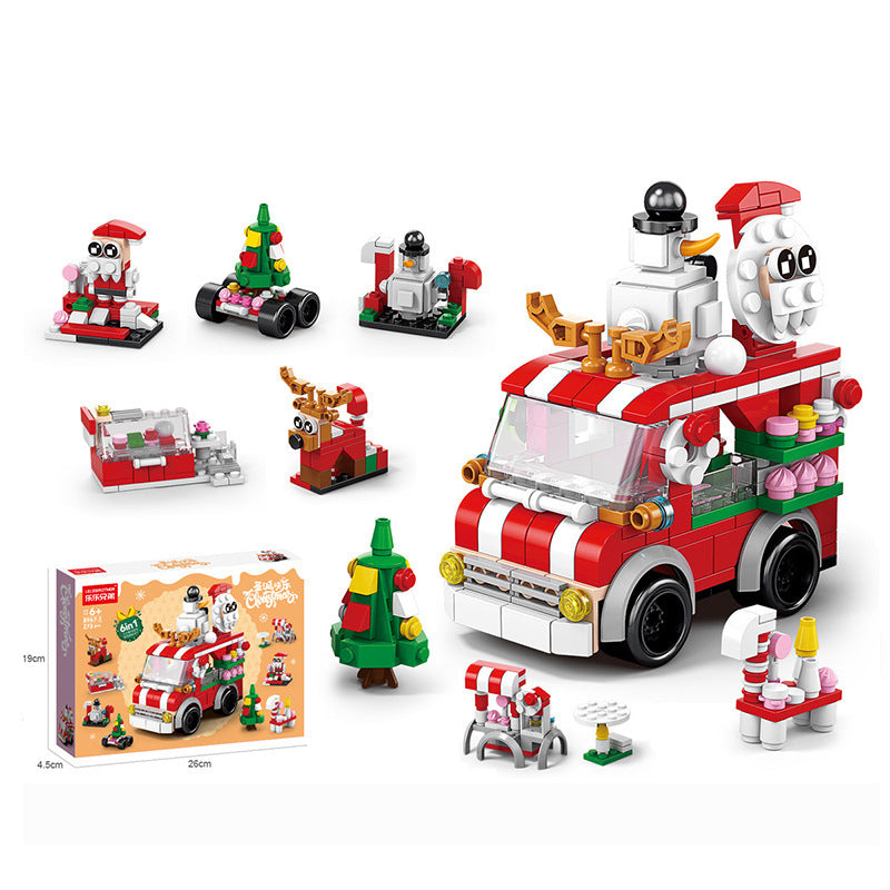 Christmas Building Block Set DIY Assembly Mini Block Set montessori
