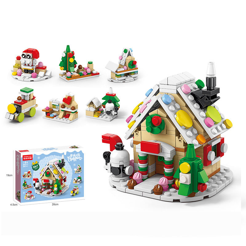 Christmas Building Block Set DIY Assembly Mini Block Set montessori