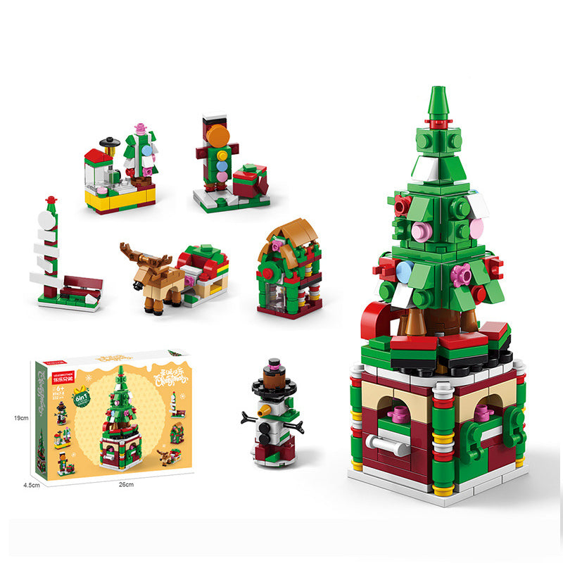 Christmas Building Block Set DIY Assembly Mini Block Set montessori