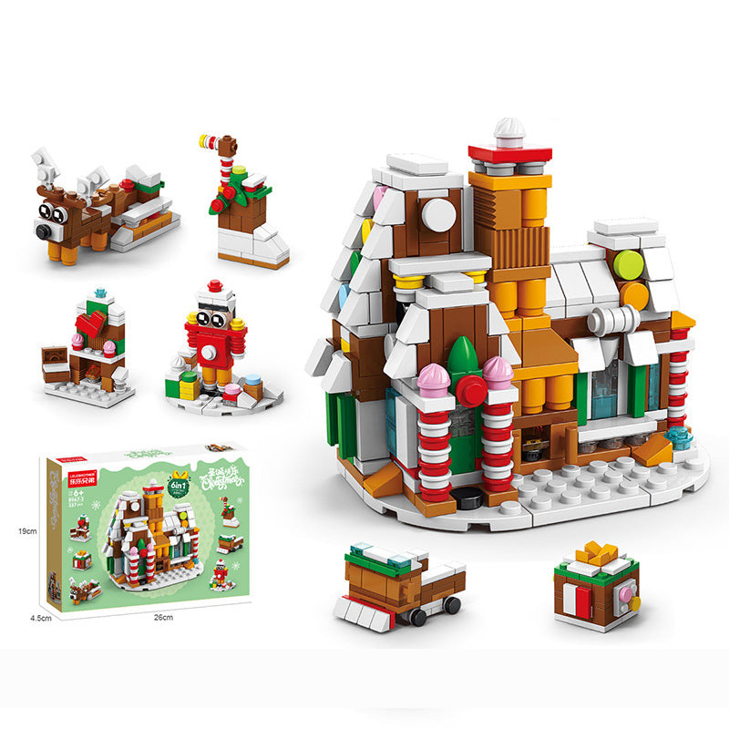 Christmas Building Block Set DIY Assembly Mini Block Set montessori