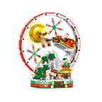 The completed model of our 878-piece creative building set, showcasing an intricate and colorful design.