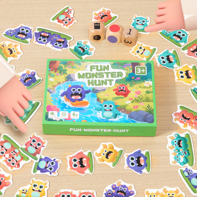 Family-friendly monster hunt game – interactive matching play for kids and adults