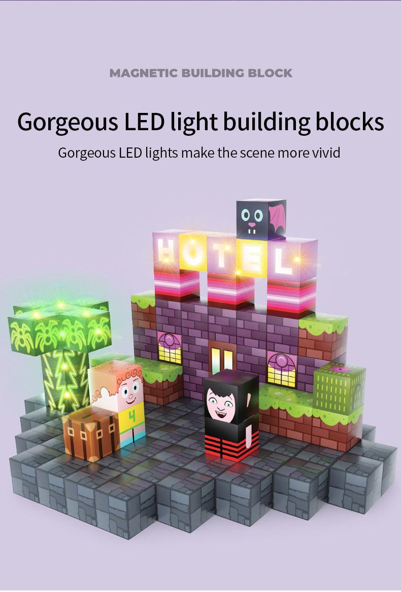Montessori Magnetic Blocks:Hotel Elves