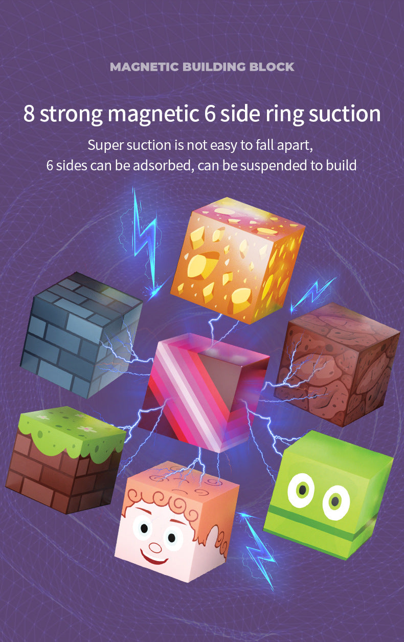 Montessori Magnetic Blocks:Hotel Elves