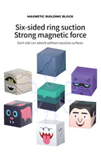 Brave toddler building magnetic monster world | STEM learning toy for 3+ year olds | Award-winning creative blocks