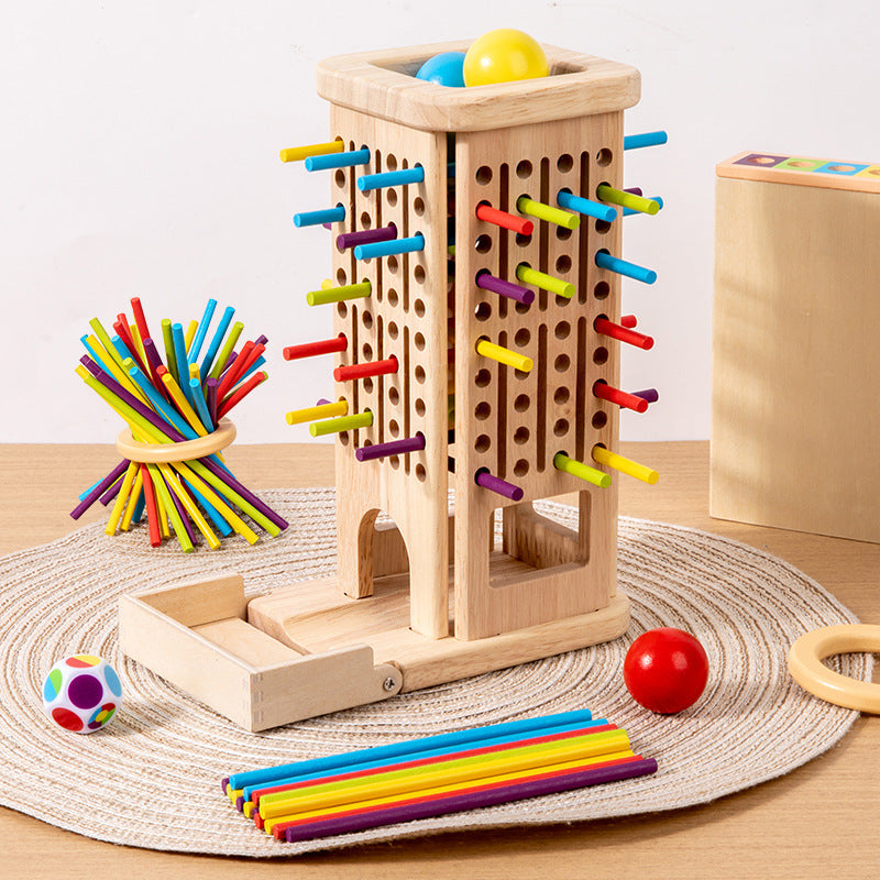 Montessori gifts for siblings:Wooden Board Game