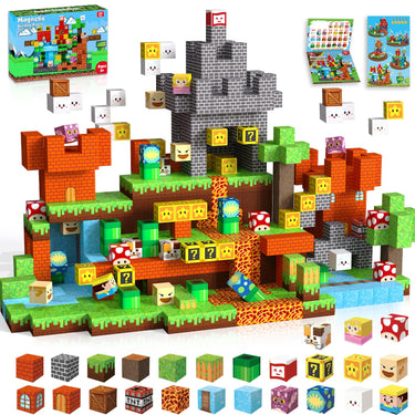 Montessori Magnetic Blocks:Adventure on Mushroom Island montessori