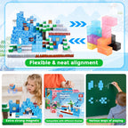 Montessori Magnetic Blocks:Snow World