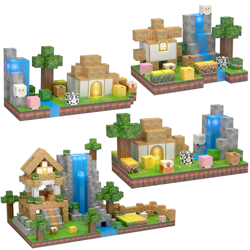 Montessori Magnetic Blocks:Animals and Farm