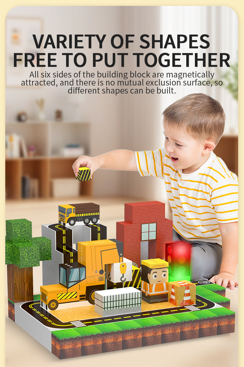 Cranes, signals, roads and tracks for endless configurations | Best open ended blocks gift