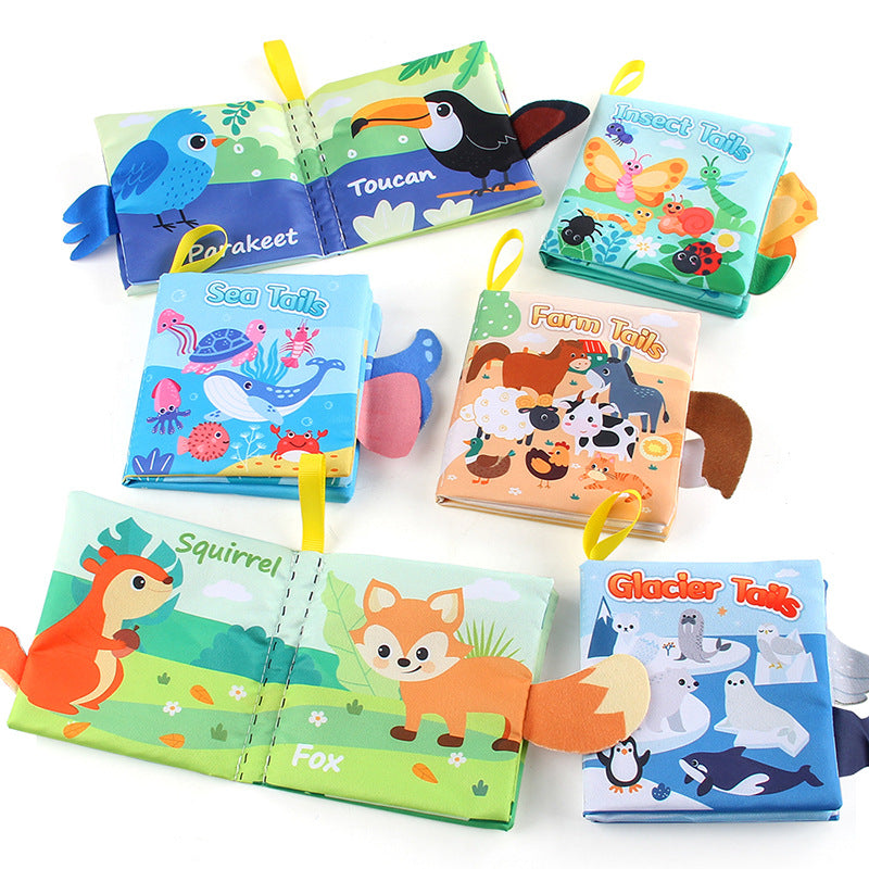 Baby's First Library Sensory Book – Bright, interactive fabric book for early learning and sensory play.