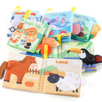 Baby's First Library Sensory Book – Bright, interactive fabric book for early learning and sensory play.