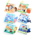 Baby's First Library Sensory Book – Bright, interactive fabric book for early learning and sensory play.