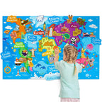 Educational busy board for toddlers with colorful sensory elements to encourage hands-on learning and creativity