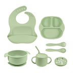 Montessori Bite Set:Baby Silicone Dinner Plate