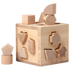 Beech Wood Geometric Blocks - Cognitive Development Toys